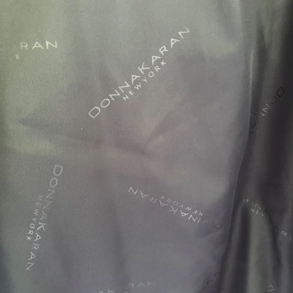 NWT Donna Karen New York Faux Fur Long Coat Gray size Small - Picture 3 of 5